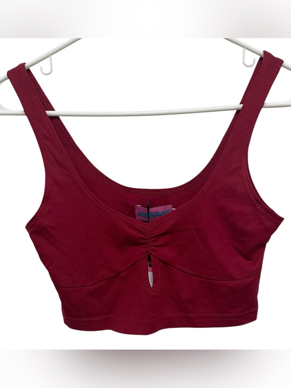 Edikted burgundy cropped tank NEW
